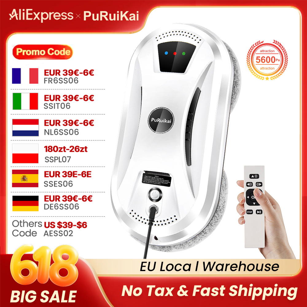 PuRuiKai AI Window Cleaning Ro - Glass Cleaner Streak reseña y precio