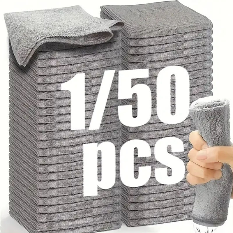 1/50pcs Microfiber Cleaning Cl - Microfiber Towel Detailing reseña y precio