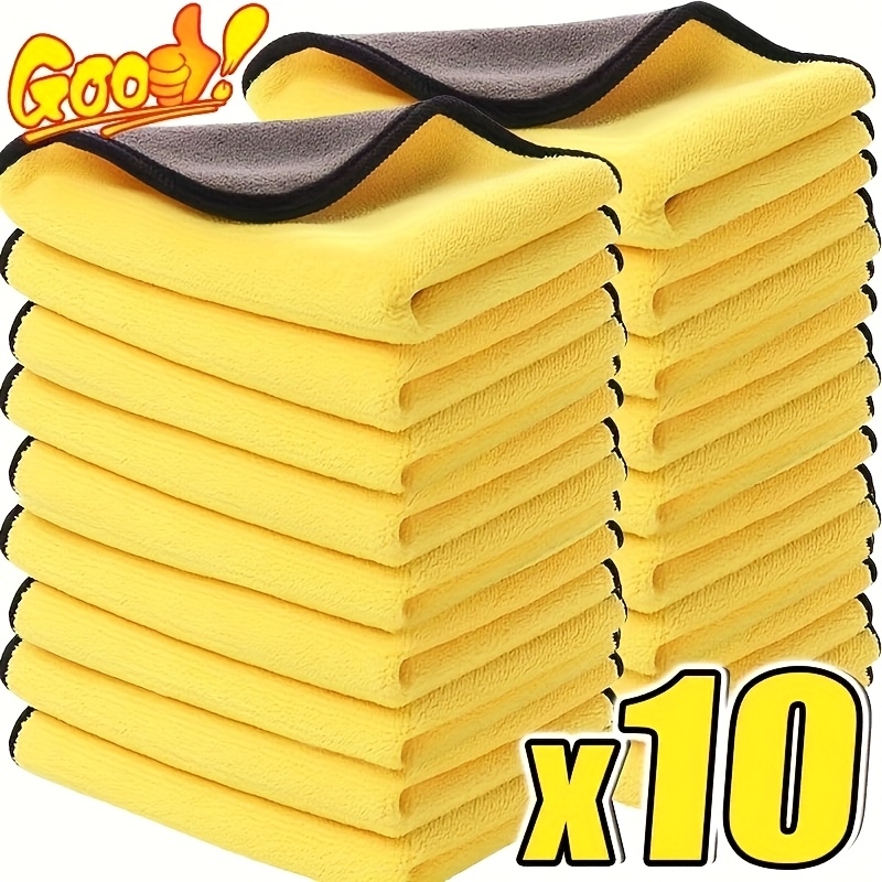3/5/10Pcs Car Wash Microfiber  - Microfiber Towel Detailing reseña y precio