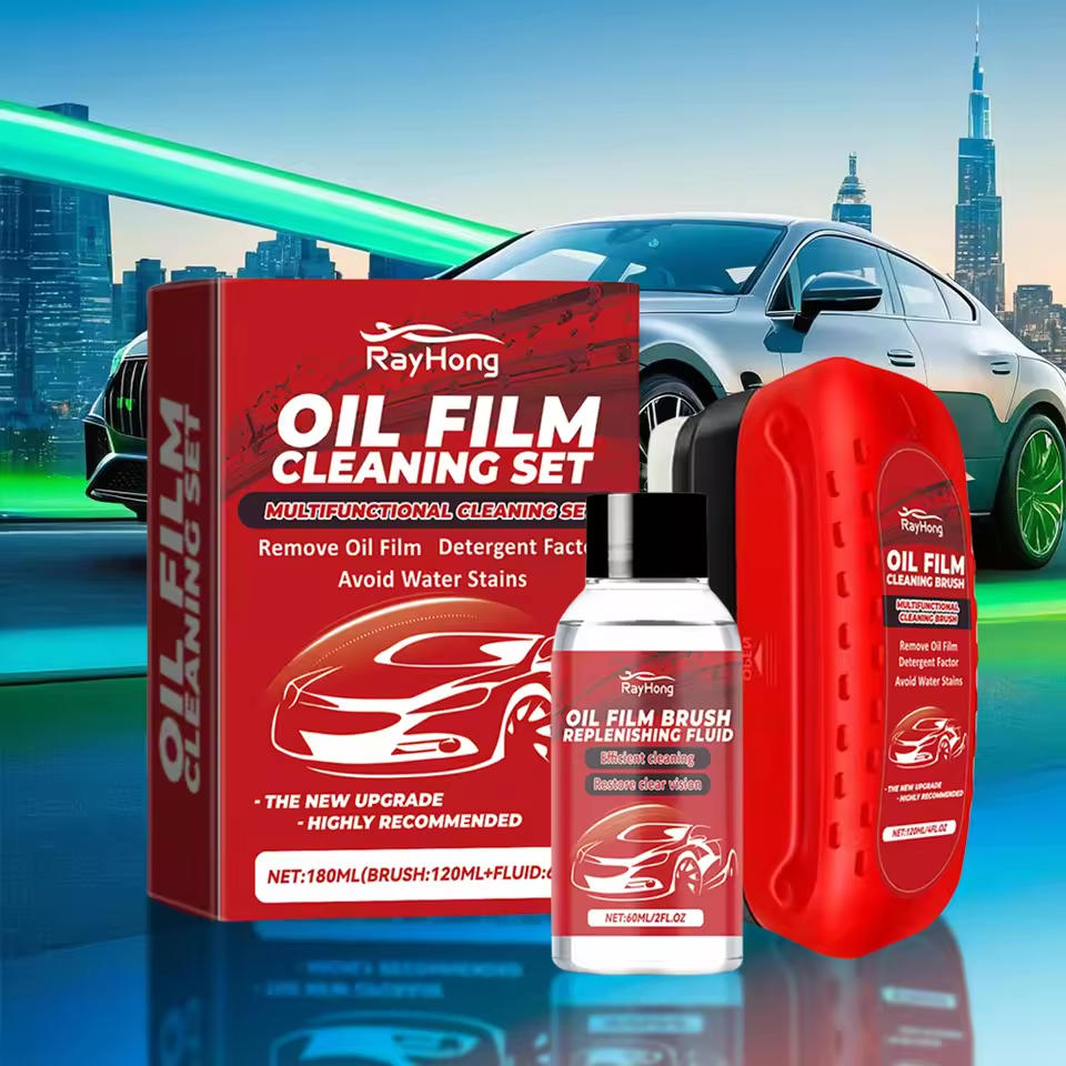 Car Glass Oil Film Remover Gla - Car Cleaning Brush reseña y precio