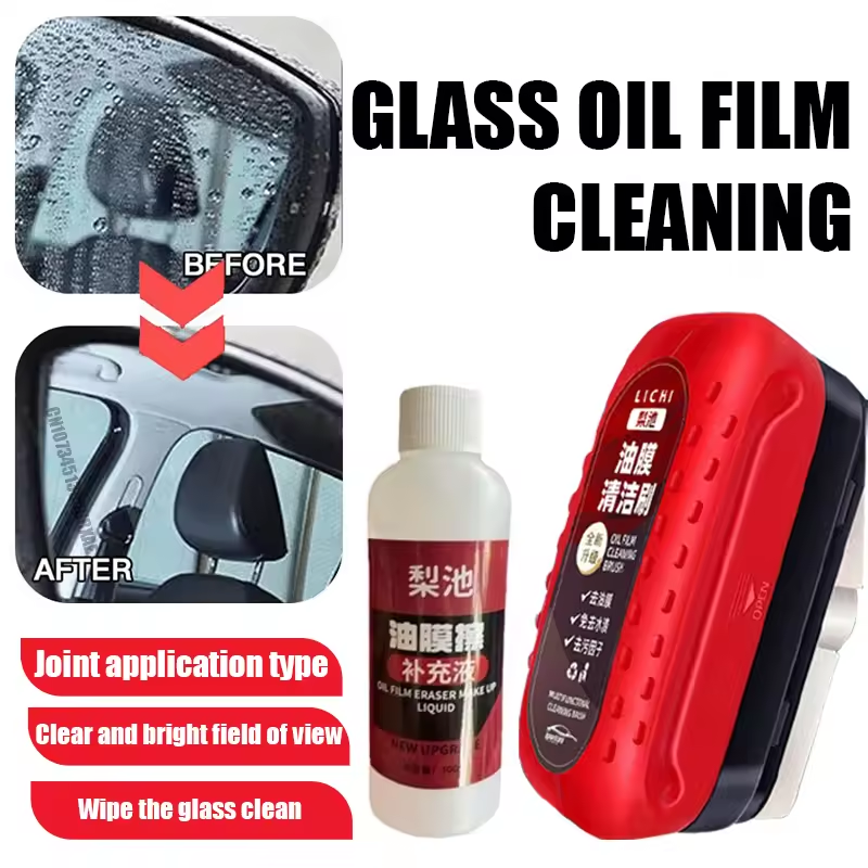 Car Glass Oil Film Remover Gla - Car Cleaning Brush reseña y precio