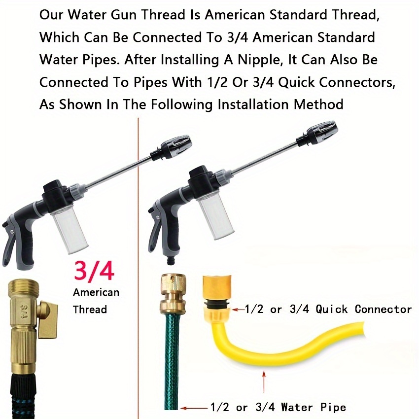 High-Pressure Car Washing Wate - Pressure Washer Foam Gun reseña y precio