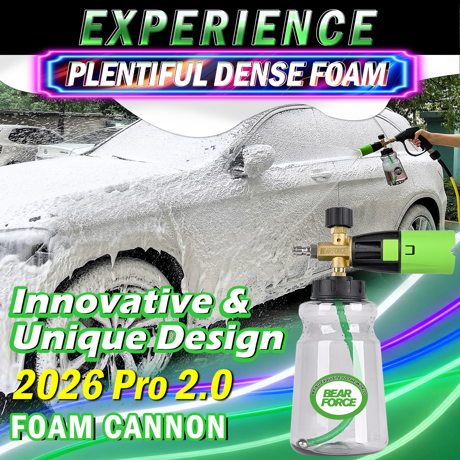 BEAR FORCE Innovative Pressure - Foam Cannon Car Wash reseña y precio