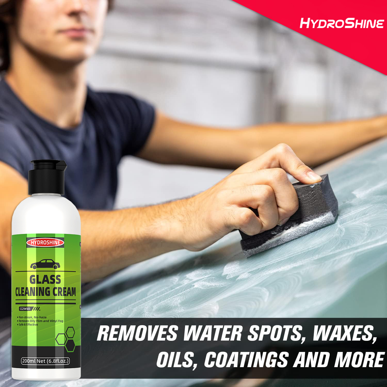 Hydroshine Car Glass Oil Film  - Glass Cleaner Streak reseña y precio