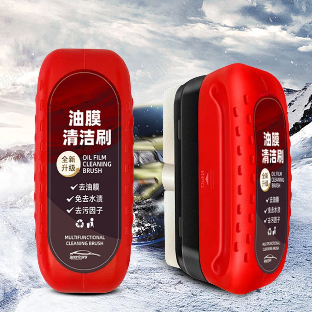 Car Glass Oil Film Remover Aut - Car Cleaning Brush reseña y precio