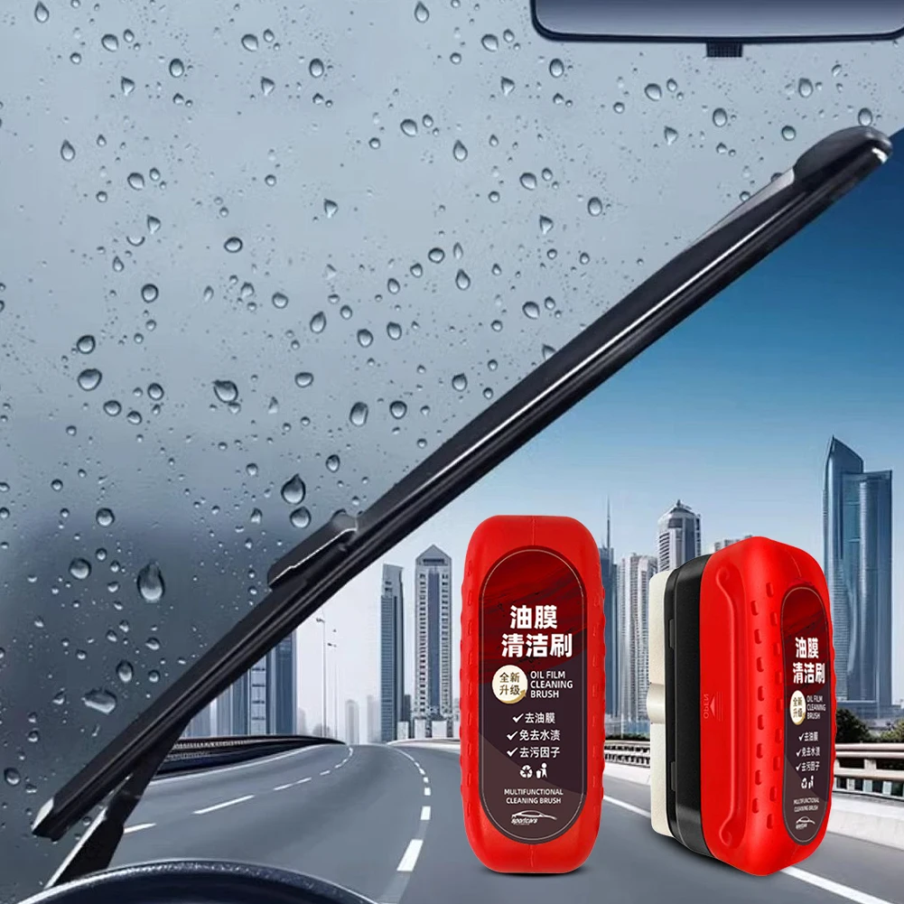 Car Glass Oil Film Remover Aut - Car Cleaning Brush reseña y precio