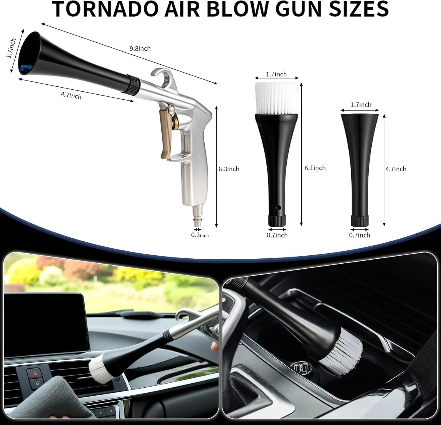 High Pressure Air Blow Gun Pro - Dryer Car Blower reseña y precio