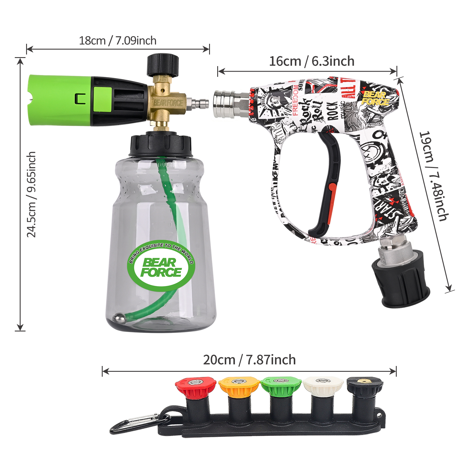 BEAR FORCE Pressure Washer Foa - Foam Cannon Car Wash reseña y precio
